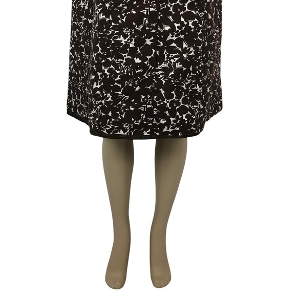 Ann Taylor Floral Print Sleeveless A-Line Dress Size 6 Square Neck Office Career - Picture 3 of 8